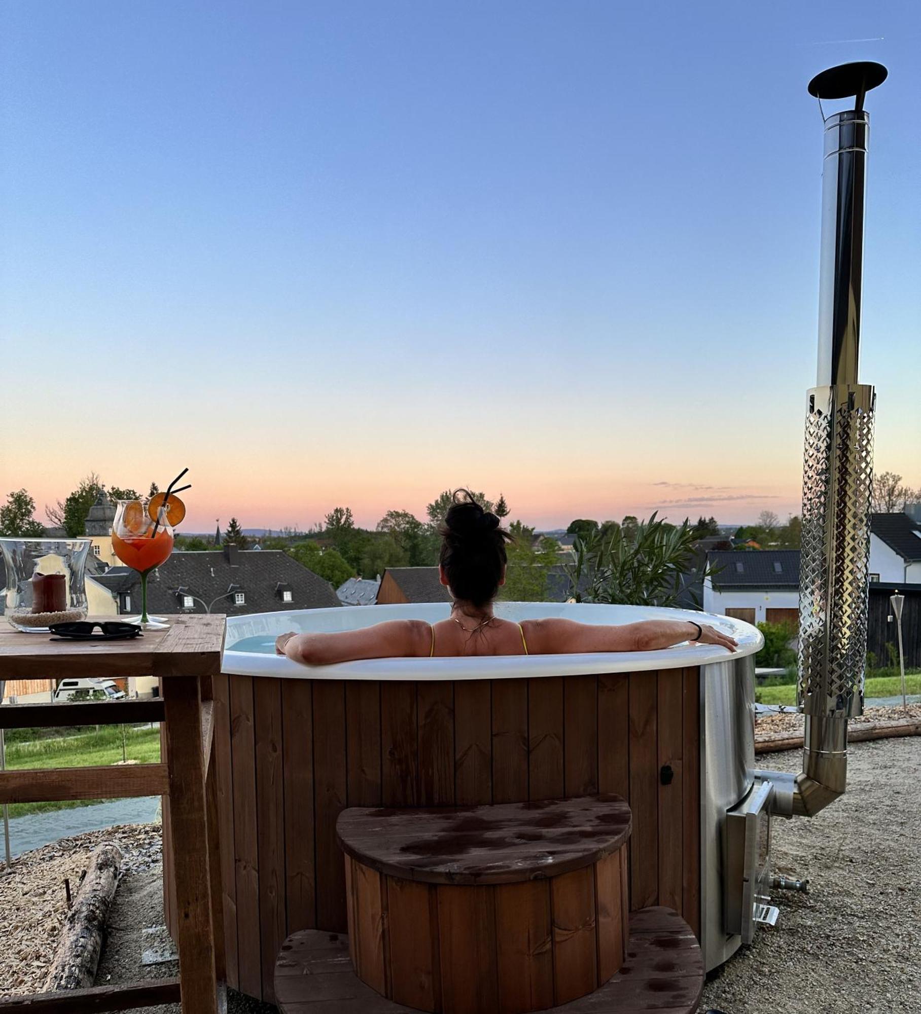 Chalet-Ferienwohnung Giebeltraum, 115 Qm, Wellness/Fitness/Sauna - Bergroedelhof Feilitzsch Dış mekan fotoğraf